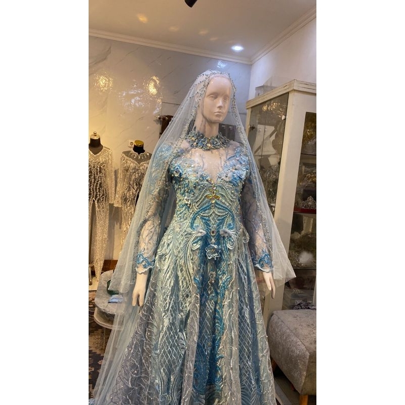 preloved baju pengantin / preloved gown pengantin / preloved kebaya penganti / kebaya second gown pe