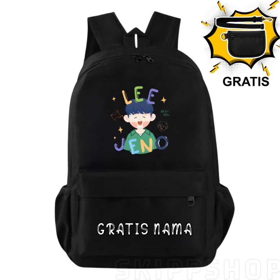 Tas Ransel Backpack Nct Dream Sekolah Anak Laki Perempuan Tas Jeno Nct Dream Kpop Korea FREE NAMA