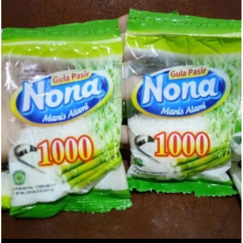 

Gula Pasir Nona Renceng 1000 @40 gr/ 10 Sachet