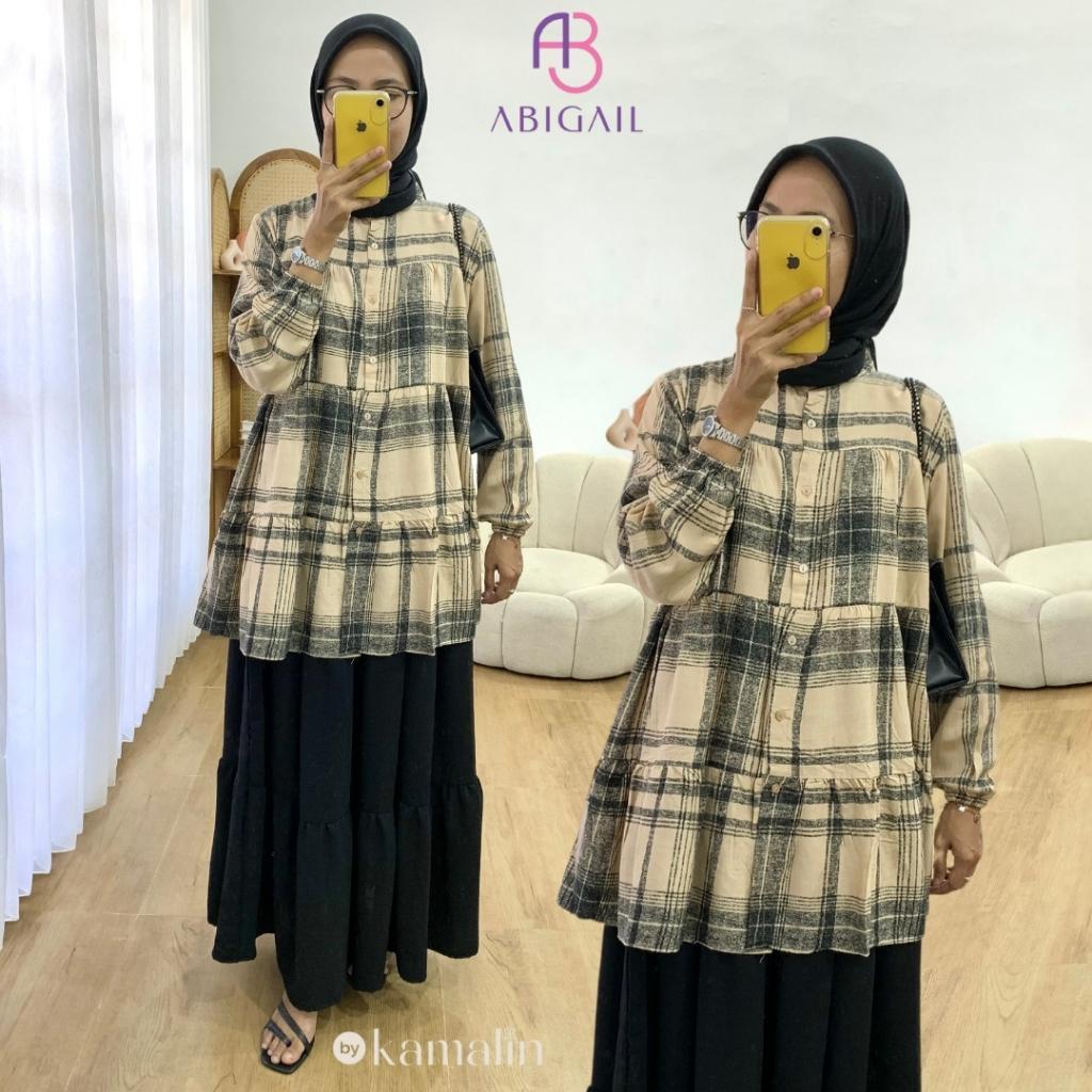 Setelan Jumbo LD 140 Rok Wanita Kekinian Terbaru 2025 One Set Kekinian Viral Motif Fodia by Kamalin