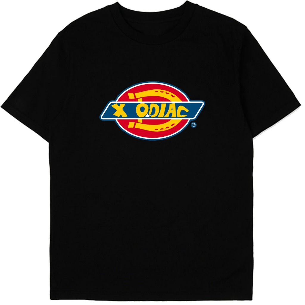 Kaos lengan pendek dan panjang KPop Xodiac Zayyan Xodiac background biru kuning merah free foto
