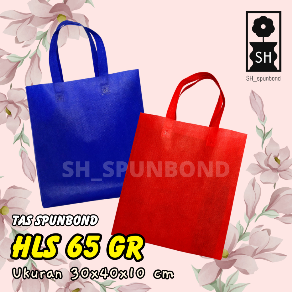 

TAS SPUNBOND HANDLE LIPAT SAMPING (HLS) 30X40X10 CM 65GR POLOS UNTUK TAS SOUVENIR, SYUKURAN, MENGENANG, PROMOSI, BANSOS,DLL