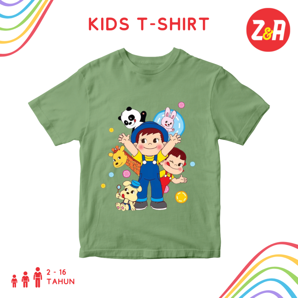 Kaos Anak MILKY PEKO POKO CHAN | Baju Atasan Anak Lengan Pendek Motif Milky Peko Chan | Tshirt Anak 