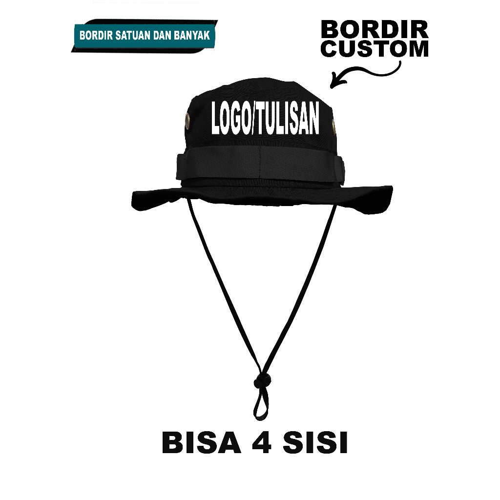 Bordir Topi rimba Topi Gunung Custom Bordir Komputer Premium