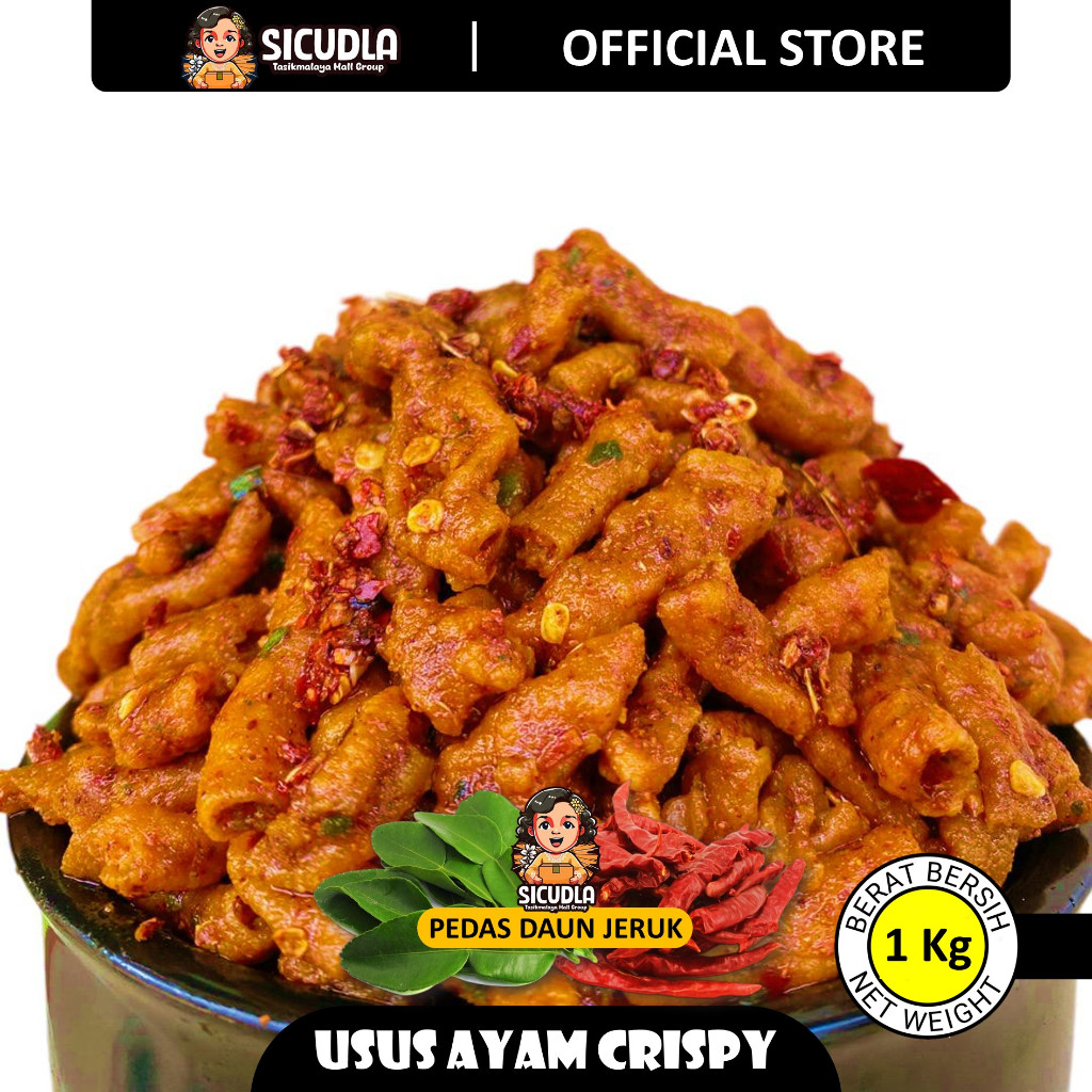 

USUS AYAM CRISPY SICUDLA - BUMBU CIKRUH - PEDAS JERUK