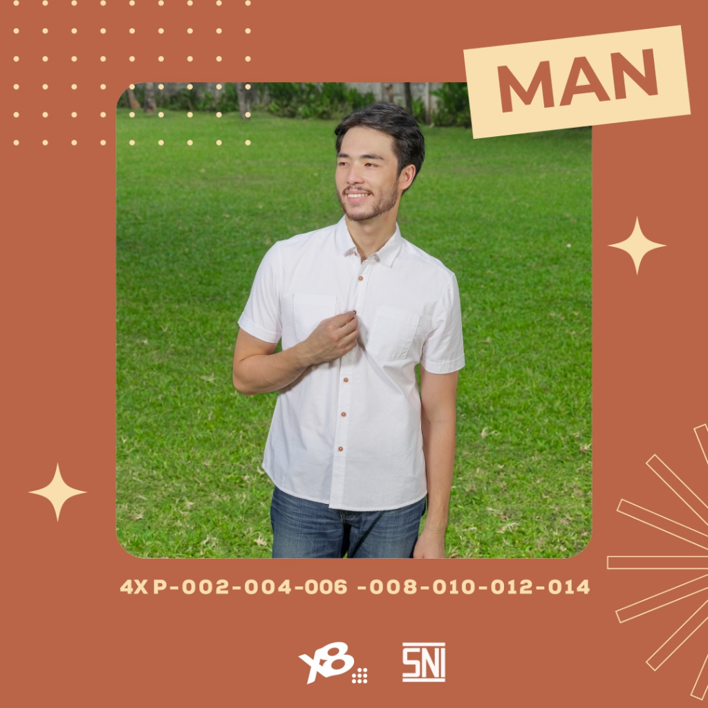 Little X eight Dad Robbie Shirt - Family Collection - Kemeja Lengan Pendek Pria (Man)