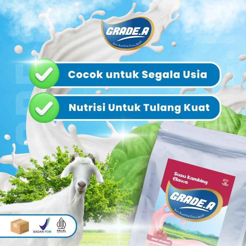 

SUSU KAMBING ETAWA GRADE A1 1KG Stroberi