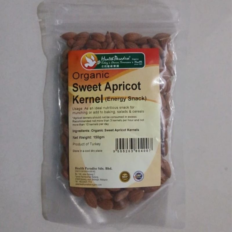 

Organic Sweet Apricot Kernel 100g. Biji Aprikot Manis Organik