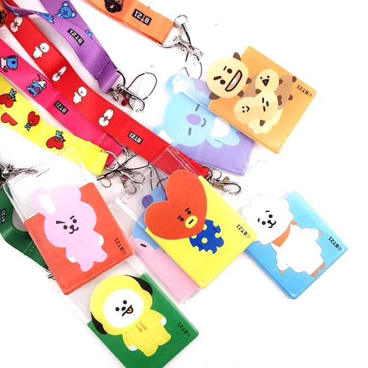 Transparent Card Holder BTS, BT21 ID Card