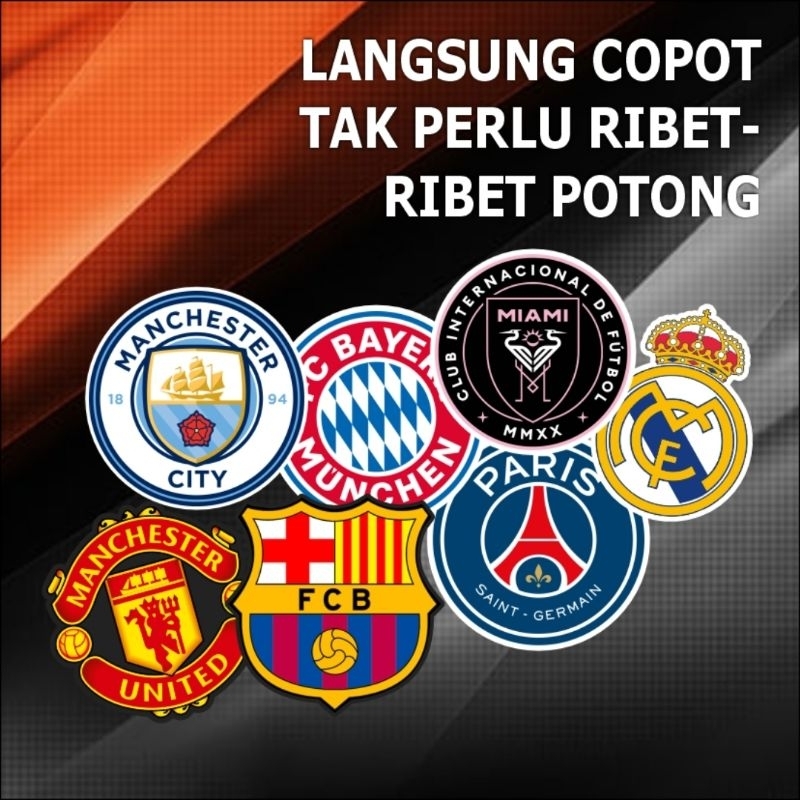 

stiker club bola Vinyl/hologram cutting