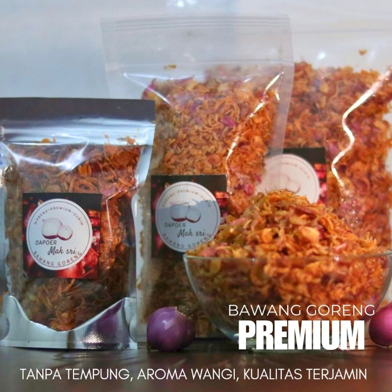 

Wareng Bawang goreng Mak Sri Asli Premium