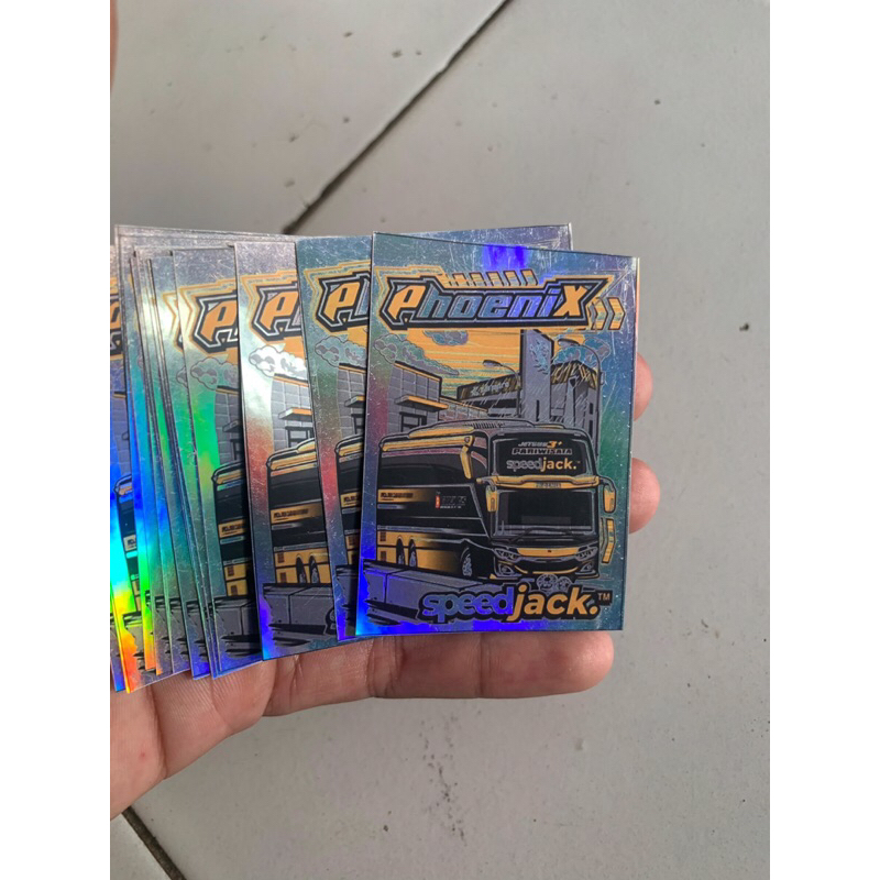 Sticker Bus Phoenix Speed jack ori/asli sesuai di pic isi 3