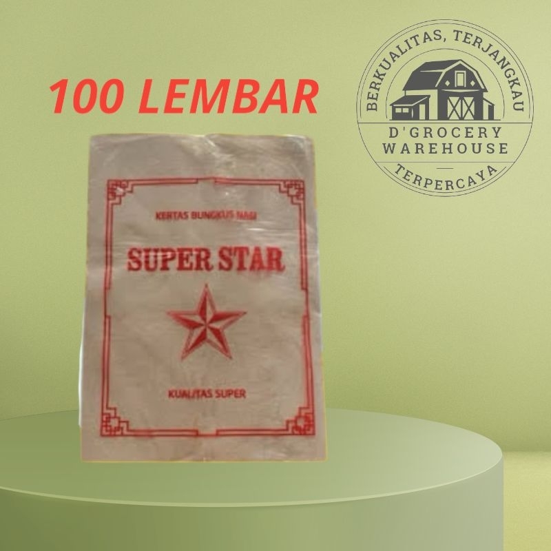 

KERTAS NASI SUPER STAR MERAH 100 LEMBAR