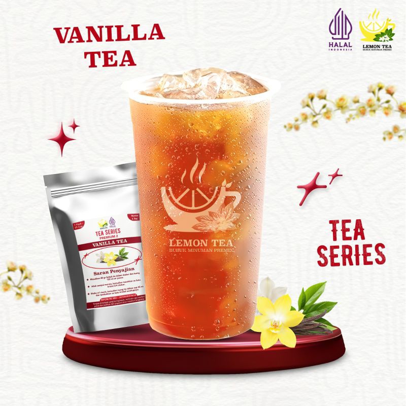 

Minuman Bubuk instan Teh VANILLA TEA 1000gr Halal Bpom