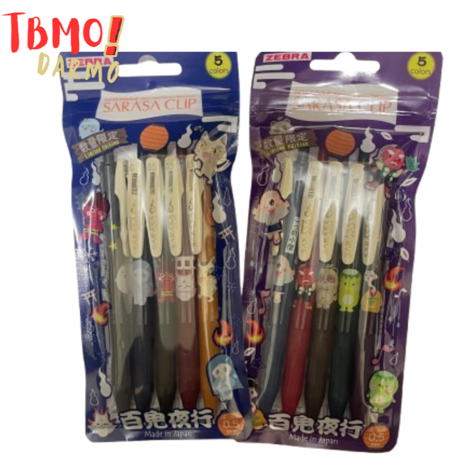 

TBMO BOLPEN ZEBRA SARASA CLIP 0.5 MONSTER SET 5PCS