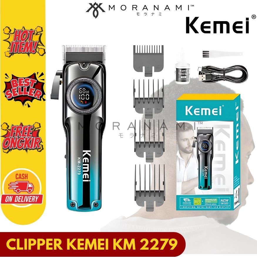 Kemei 2279 Clipper Kemei Alat Cukur Rambut Mesin Cukur Rambut Original