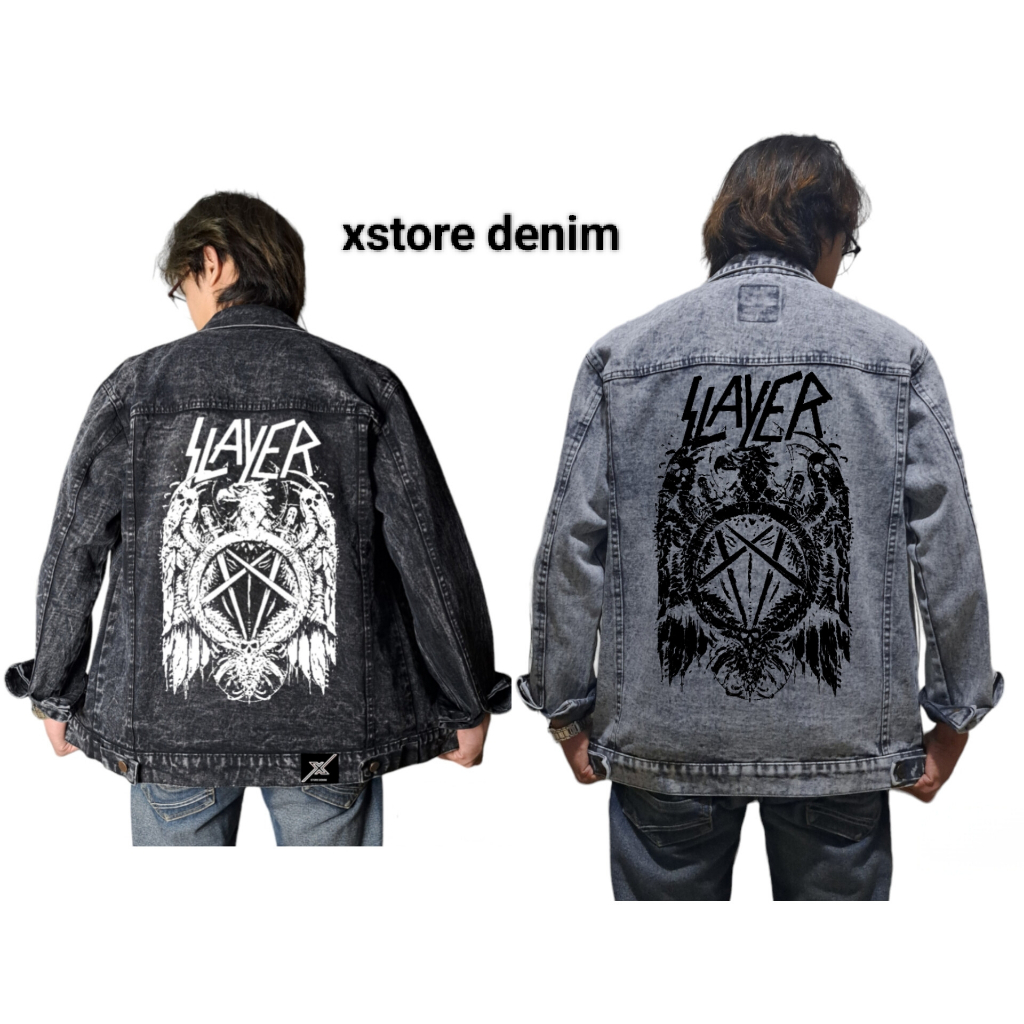 Jaket Jeans Denim SABLON Pria Dan Wanita