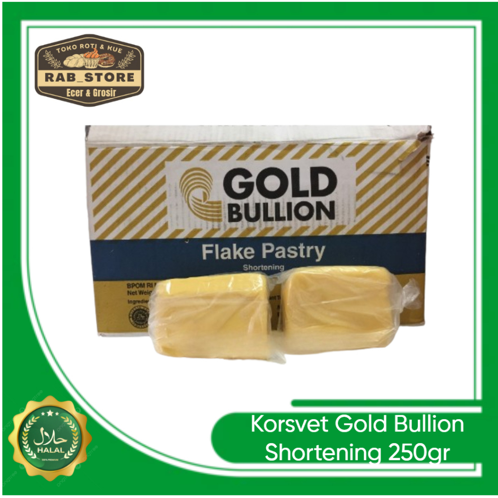 

Korsvet GOLD BULLION Flake Pastry / Shortening - Kemasan 250gr