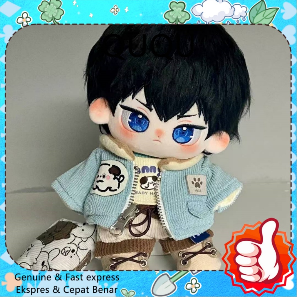 QUQU 20cm Haikyuu Kageyama Tobio Attribute Cotton Doll baju boneka 20cm Dress up doll
