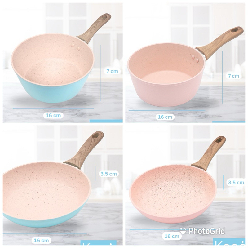 Belvin cookware panci set mpasi baby bayi susu fry pan frypan saucepan sauce pan panci susu sop soup
