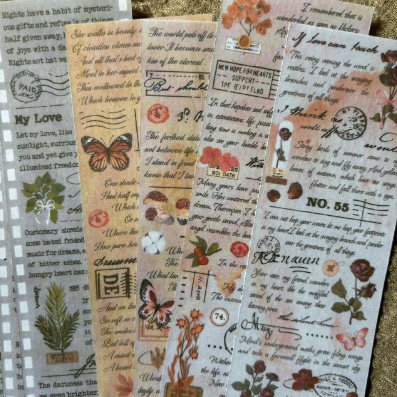 

3 pcs deco sticker, sticker deco material for journal scrapbook, deco paper, deco sticker, material paper, washi material, sticker vintage, sticker retro, sticker aesthetic sticker flower, sticker kata, sticker kalimat, word sticker, plant sticker