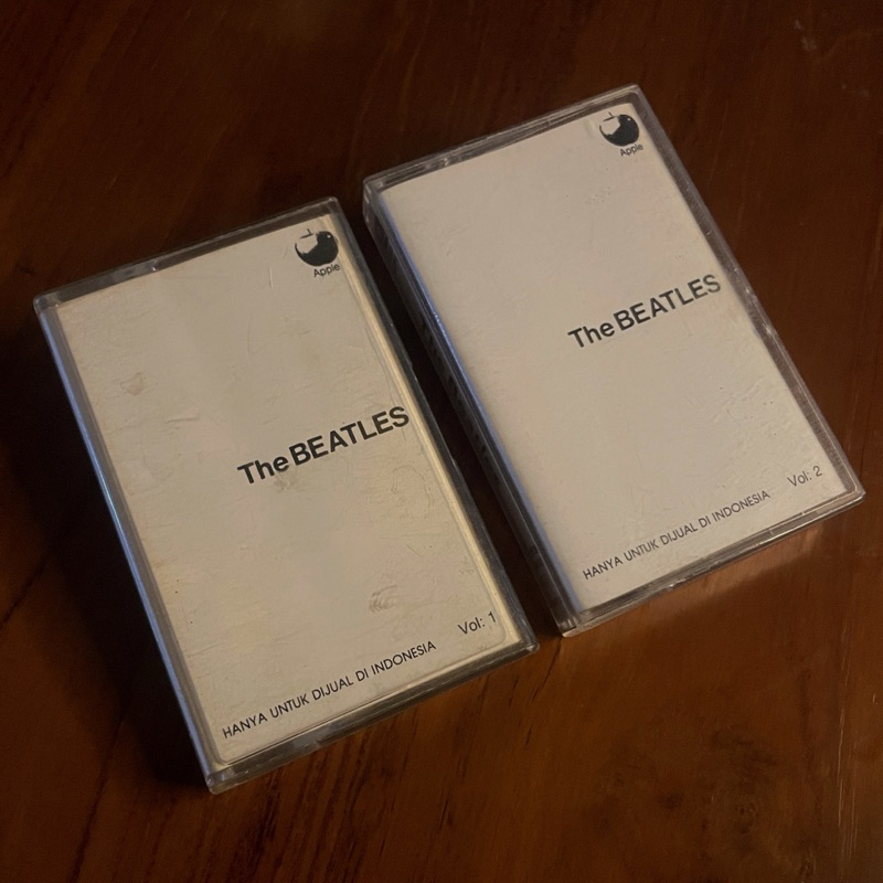 kaset pita the beatles white album vol 1 & vol 2