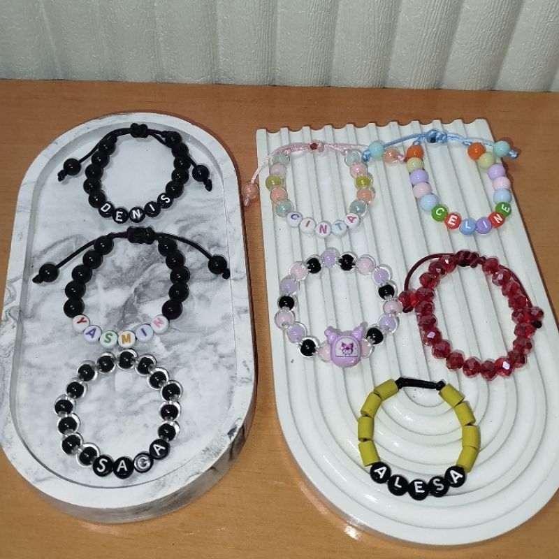 GELANG CANDY CUSTOM NAMA GELANG ANAK GELANG BAYI GELANG TALI GELANG MANIK GELANG SERUT