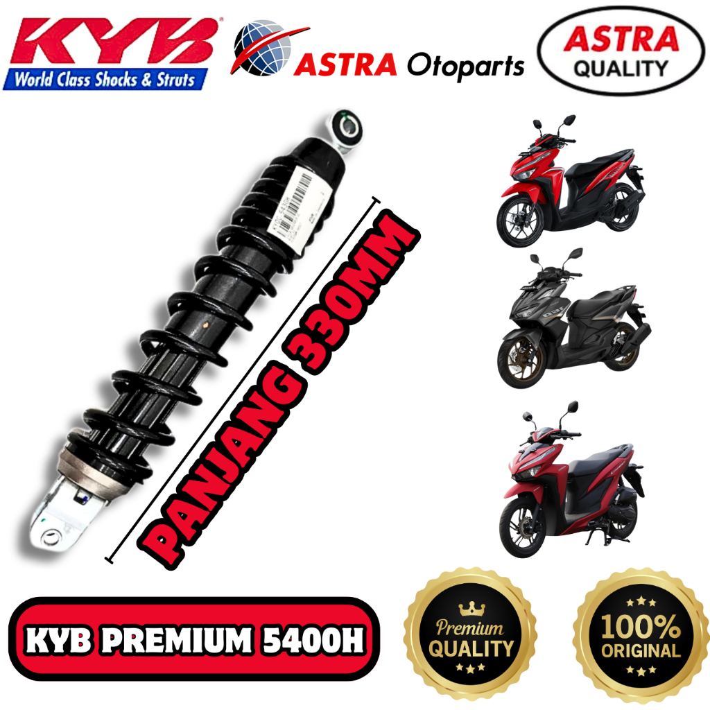 SHOCK BELAKANG MOTOR VARIO 125 VARIO 150 VARIO 160 KYB / KAYABA PREMIUM 5400H ORIGINAL 330MM