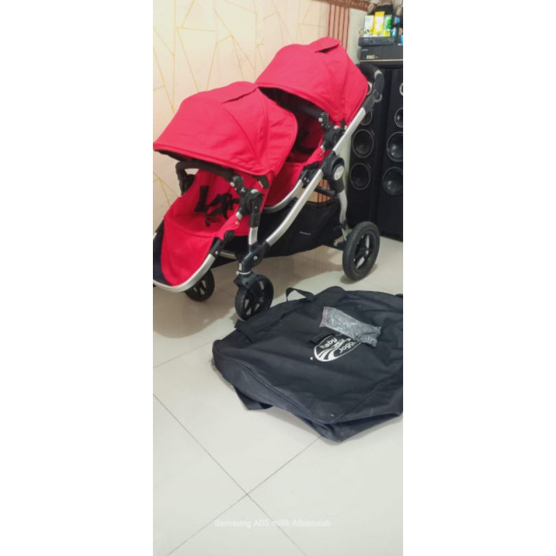 stroller baby jogger tandem atau kembar atau adik kakak preloved