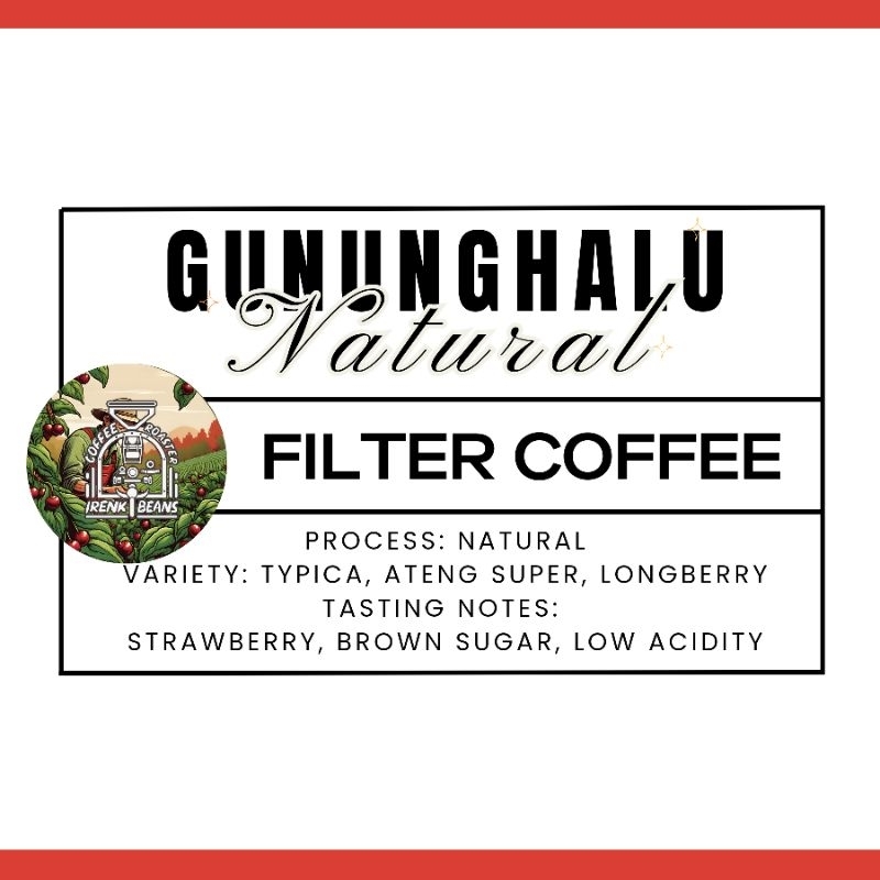 

Gunung Halu Natural Kopi Arabika Filter Roast Specialty Coffee
