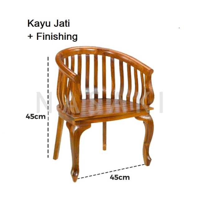 FINISHING - Kursi Betawi Kayu Jati Jepara Panjang Teras Lenong Kurung Kuno