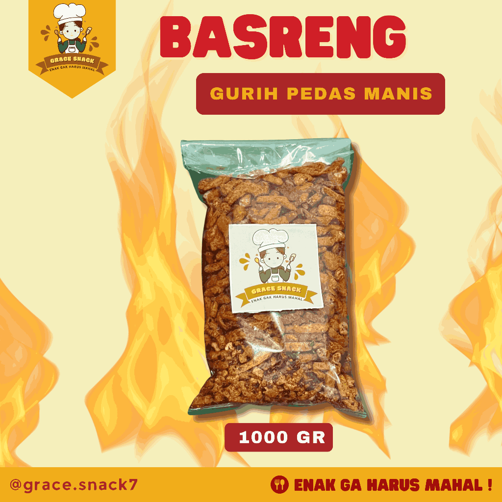 

BASRENG GURIH DAUN JERUK 1 KG - Grace Snack