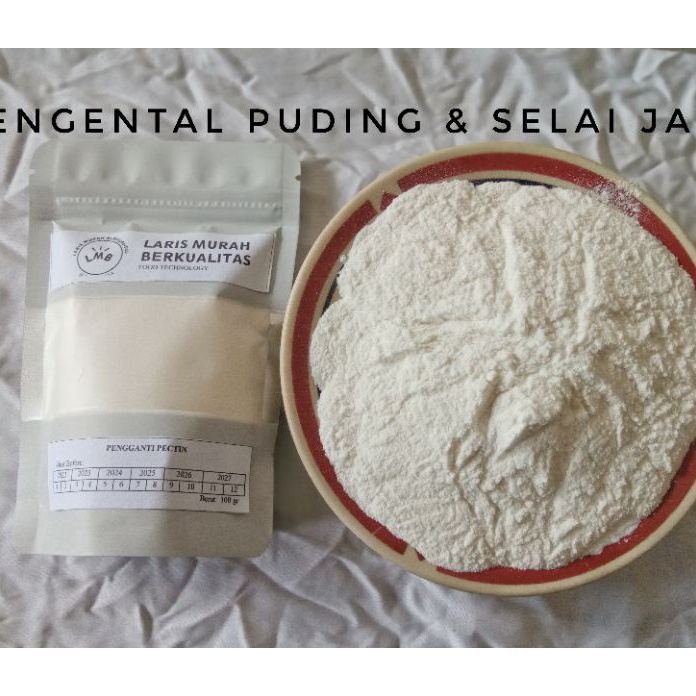 

STOCK TERUPDATE Tepung Pengental pengganti Pektin Pectin untuk Puding Selai Jam Oles Roti 1 gr