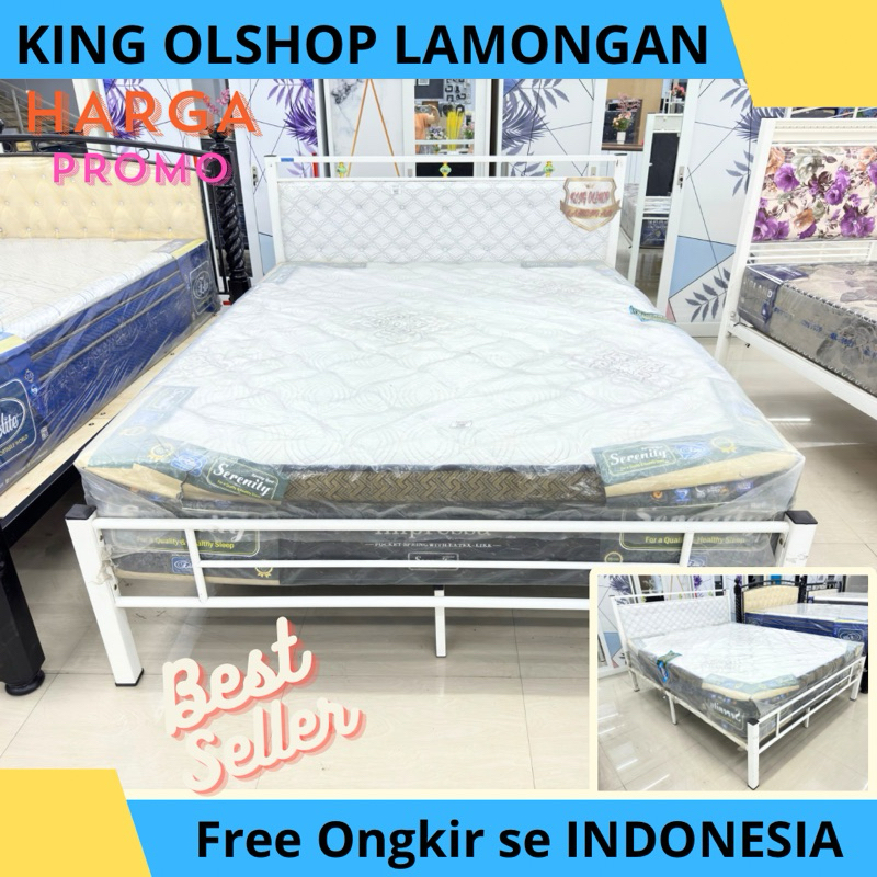 Dipan Ranjang Besi Success Jasmine 140 160 180x200 [LAMONGAN]