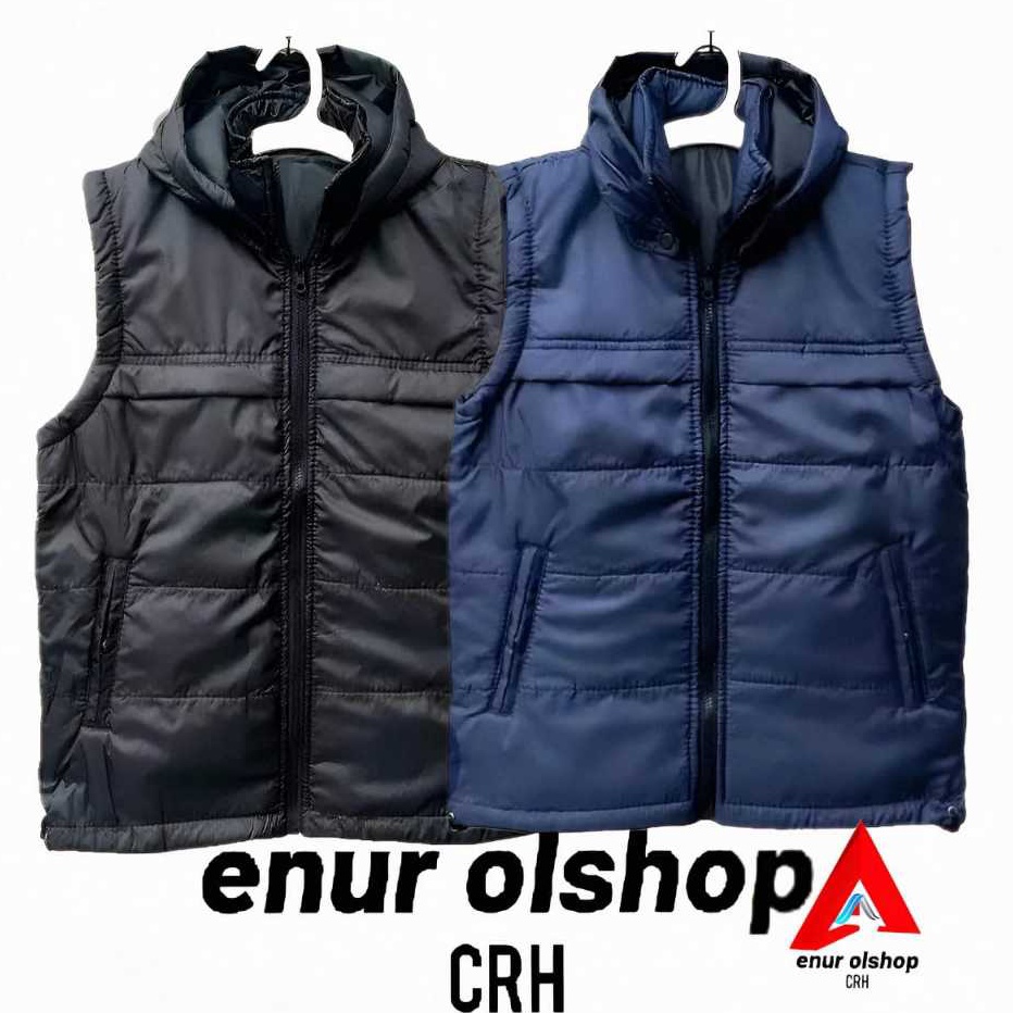 jaket rompi pria jaket rompi parasut jaket vest body m L XL XXL