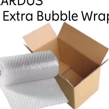 

HJ6 Kardus dan Extra Bubble Wrap Untuk Tambahan Packing Koper