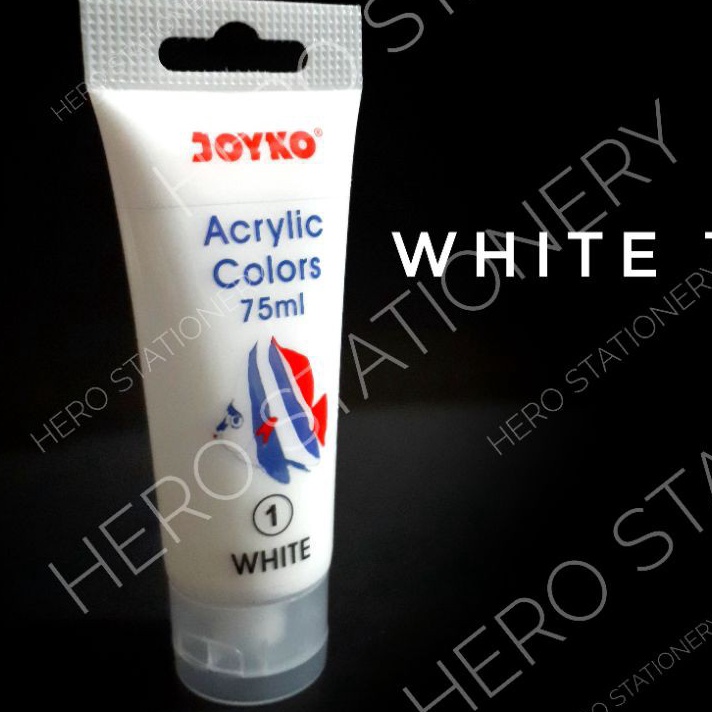 

BURUAN SERBU Cat acrylic akrilik titi tube 75 ml warna putih white 1