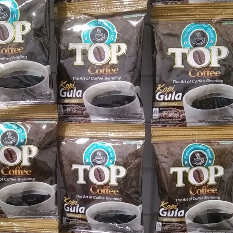 

Kopi Top Coffee Kopi+gula 25 gr 1 renceng isi 12 sachet