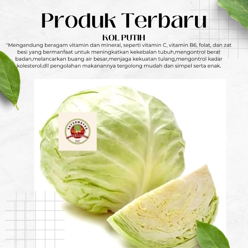 

Sayur Fresh 500Gr Kol Putih super murah fast delivery