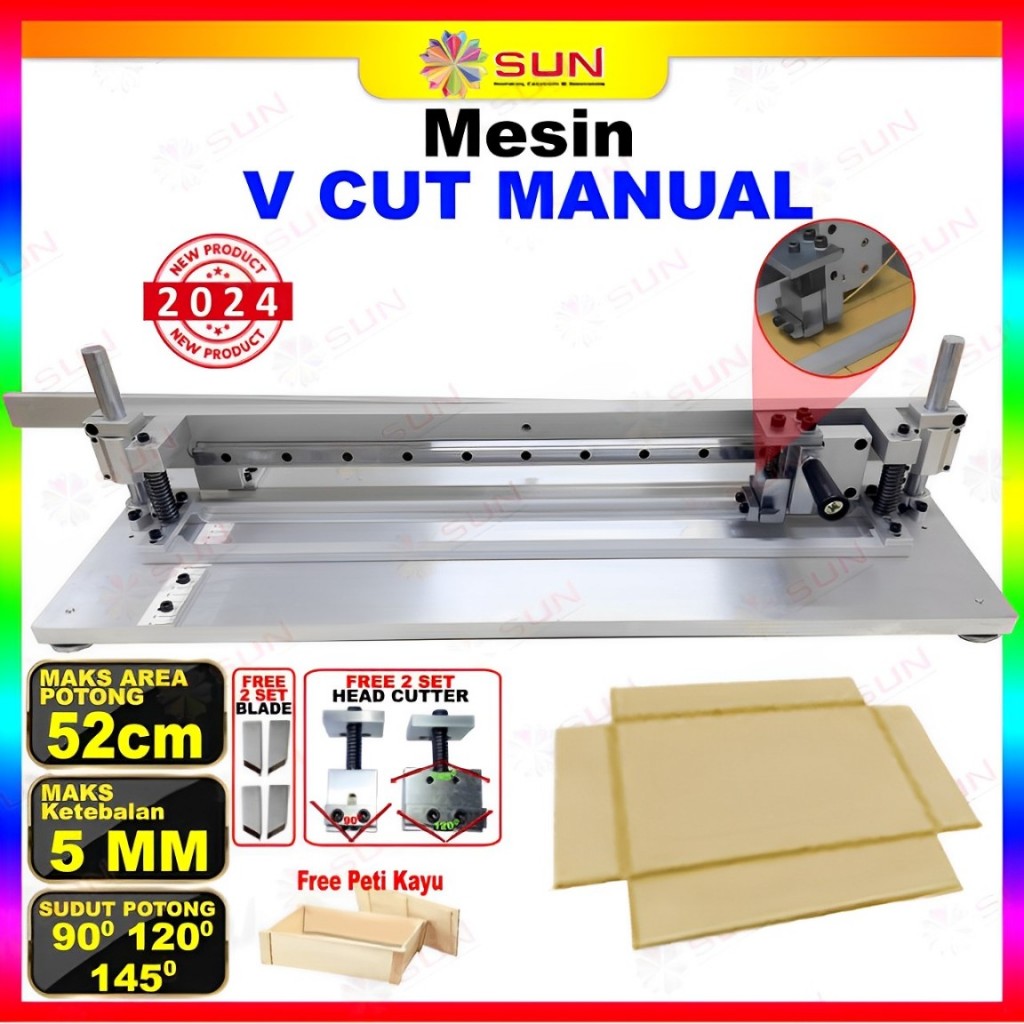 

Mesin V-Cut Manual Panjang 520 mm & 700 mm / V Cut / Grooving Hardcover