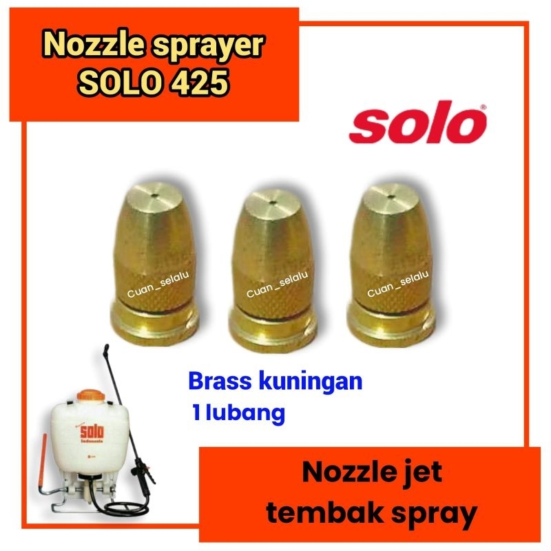 Nozzle sprayer SOLO 425 spuyer jet tembak spray Brass kuningan 1 lubang | knapsack semprot hama tang