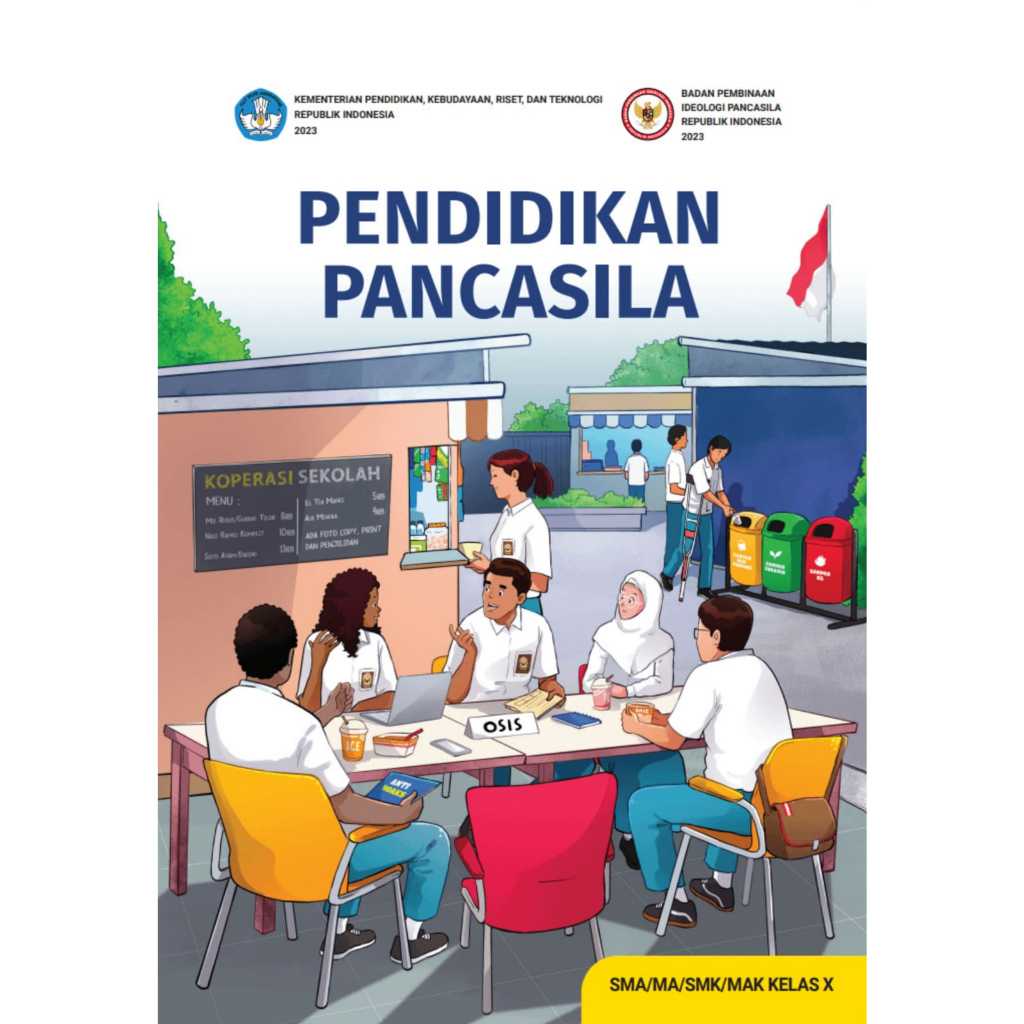 Ori Buku Pendidikan Pancasila Kelas 10 SMA Kurikulum Merdeka Kemendikbud pkn kelas 10