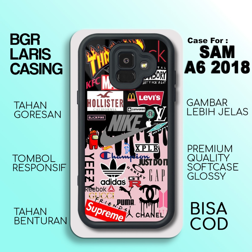 Casing Samsung A6 2018 Terbaru Grafiti 8 Hardcase Softcase Glossy Case Samsung A6 2018 Terlaris