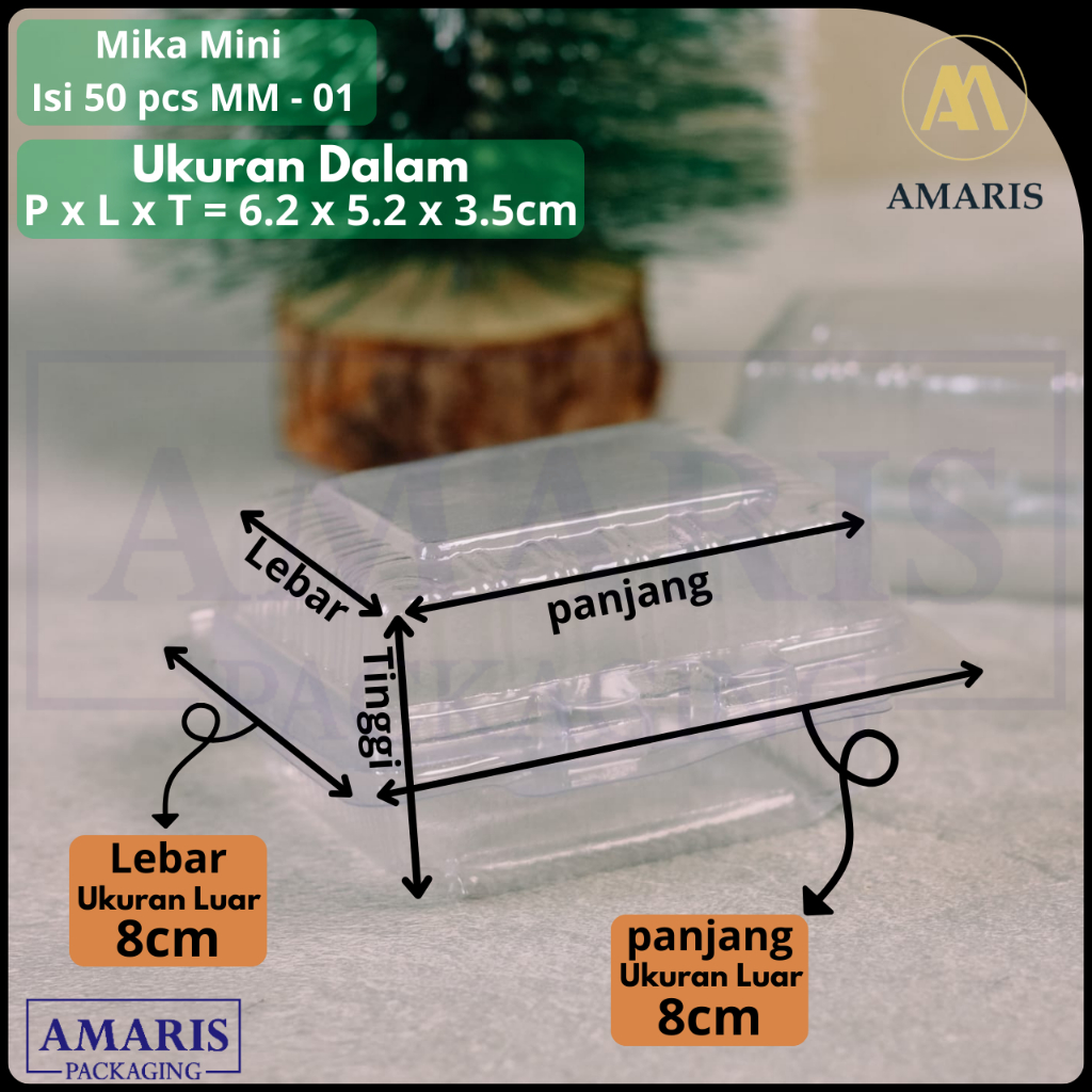 

2Xbtygneal Sakha Snack ) Mika Mini Tart Lipat Isi 50 Pcs Mm-01