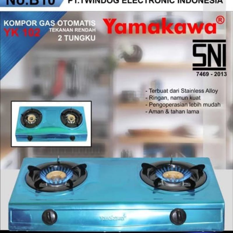 Yamakawa Kompor Gas dua Tungku