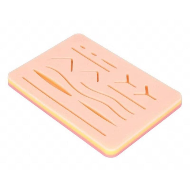 Model Kulit Silicone Pad Sutura Jahit Luka Media Wound Suture Heating Medical