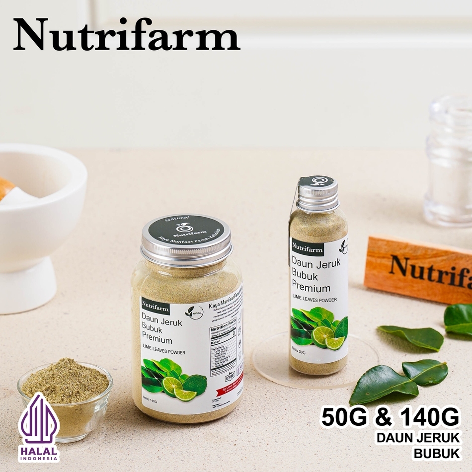 

NUTRIFARM DAUN JERUK BUBUK PREMIUM 50G 140G 1KG PREMIUM DAUN JERUK BUBUK ORIGINAL/PELENGKAP BUMBU MASAK DAPUR/MURNI TANPA CAMPURAN
