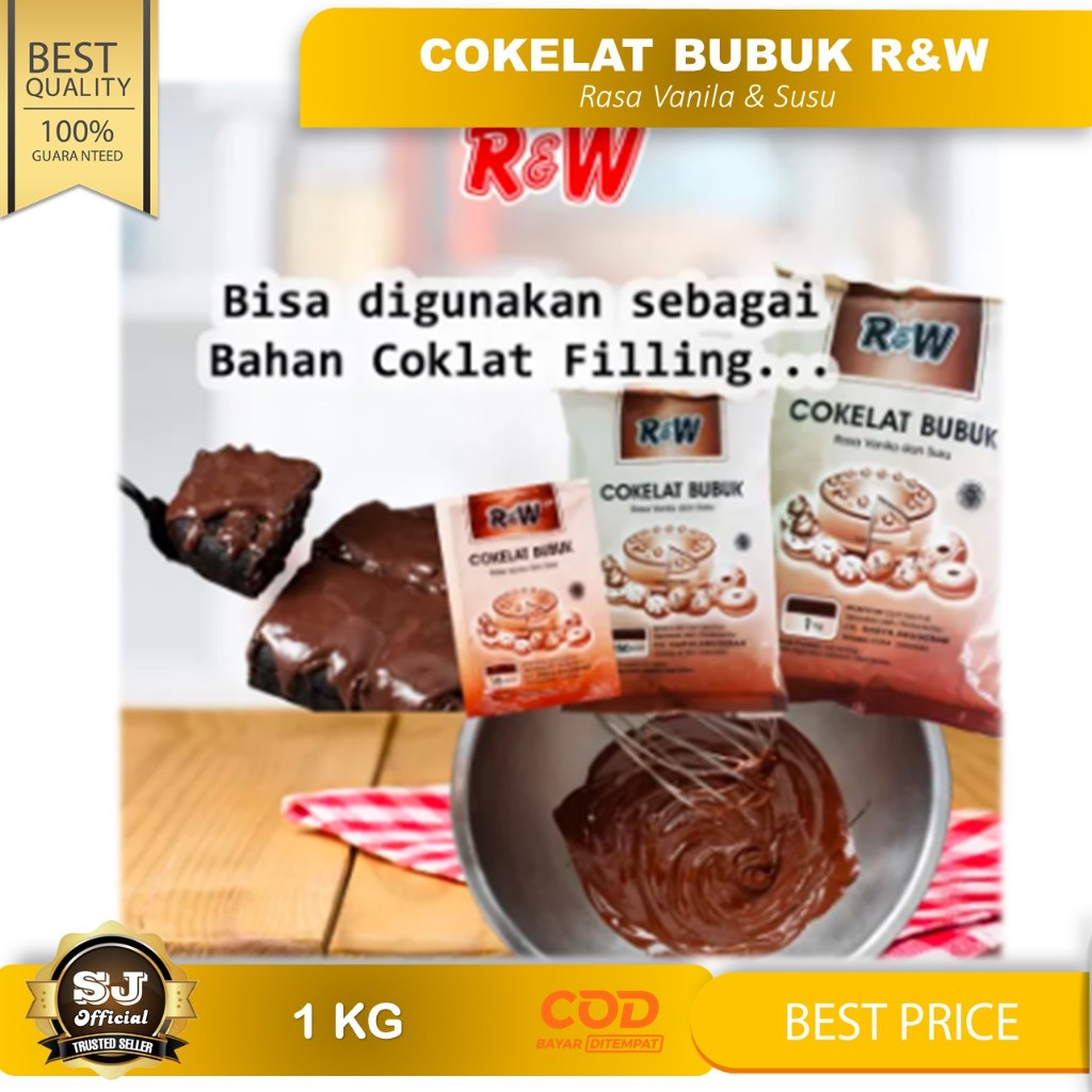 

COKLAT BUBUK R&W 1KG / Cocoa Powder RW Good Quality Untuk Isian Maupun Minuman