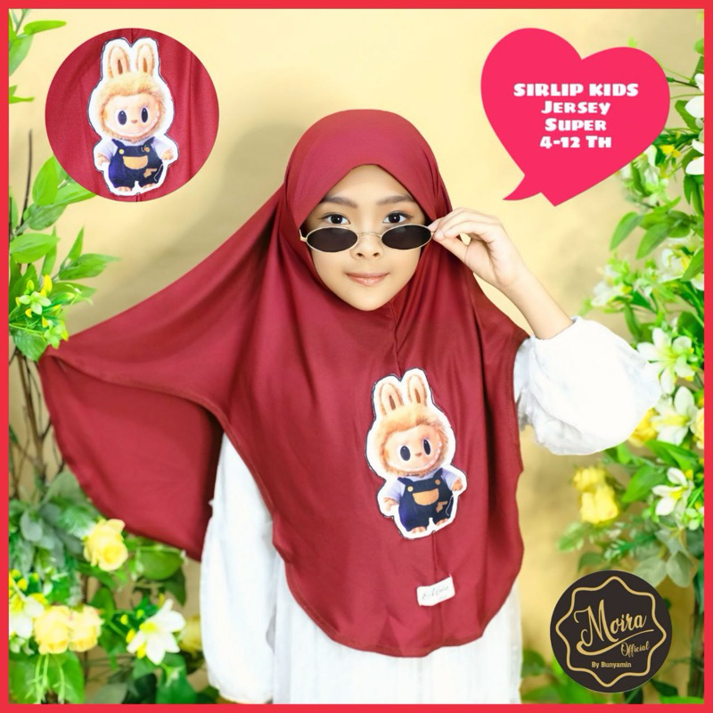 196 SIRLIP JILBAB MOIRA ANAK SIRIA LIPT LABUBU JERSEY SUPER/HIJAB BERGO ORI BY BUNYAMIN