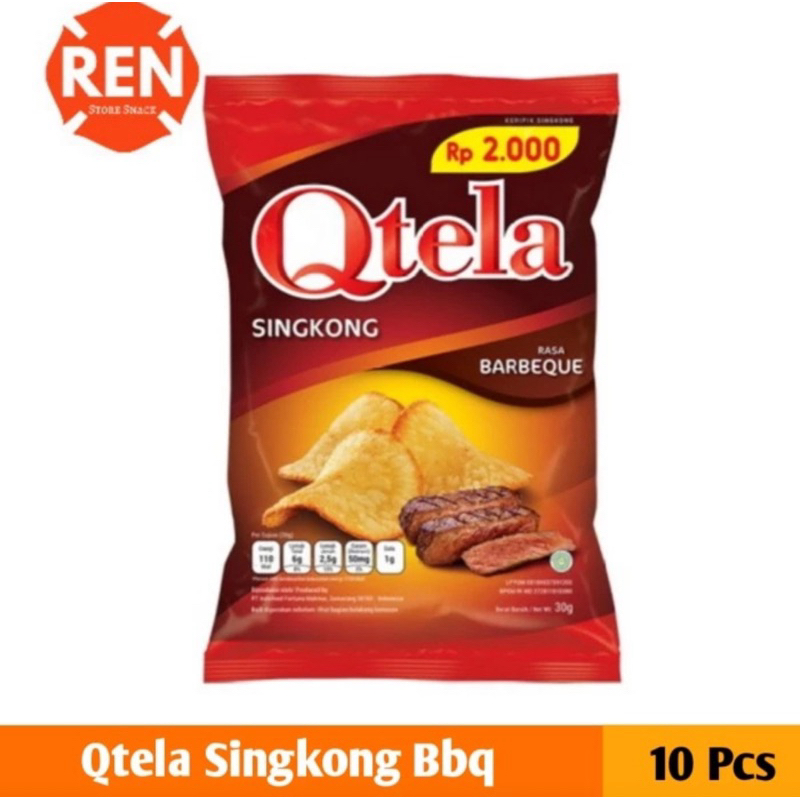 

Qtela singkong barbeque 30gr - 1renceng/10pcs